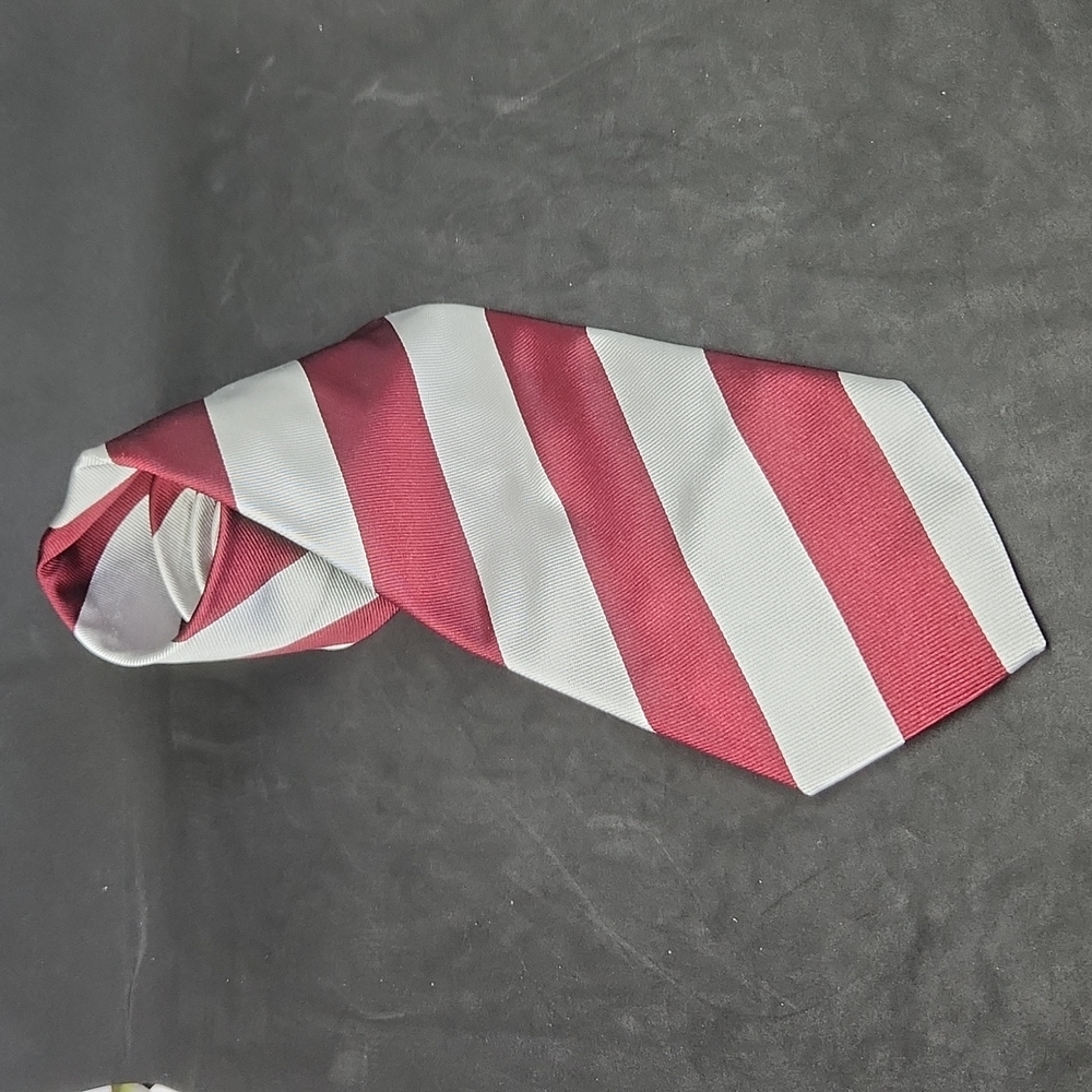 Harold powell striped silk tie